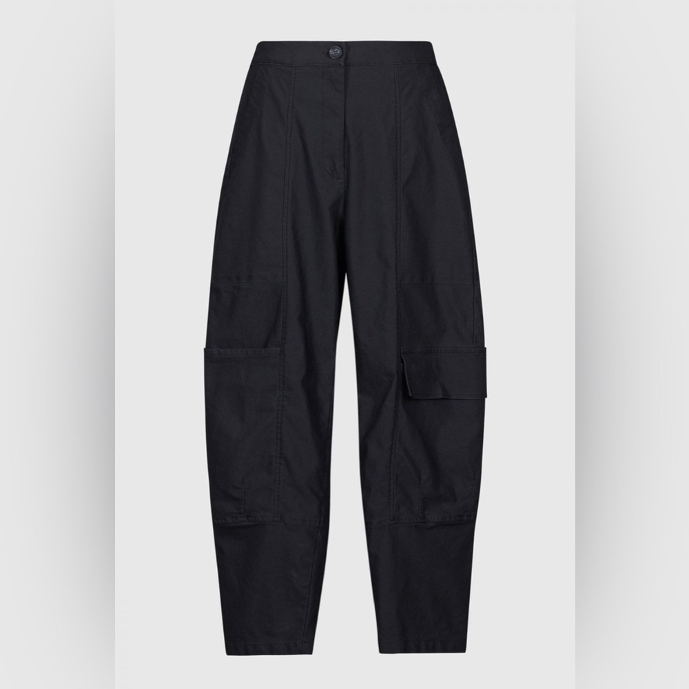 Alembika Soft Twill Cargo Pants in Black Sz 8 (US 20-22)
